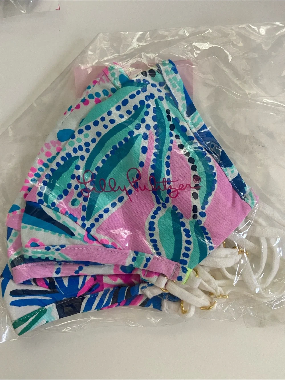 NWT Assorted Lilly Pulitzer Kids Adjustable Face Masks - One Size